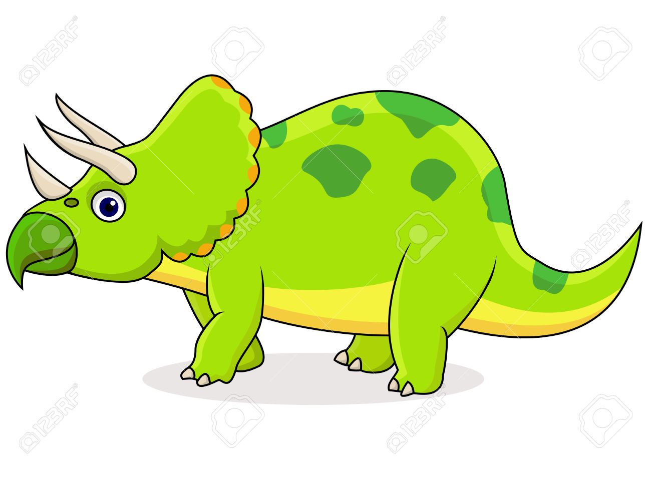 Динозавр травоядный мультяшный